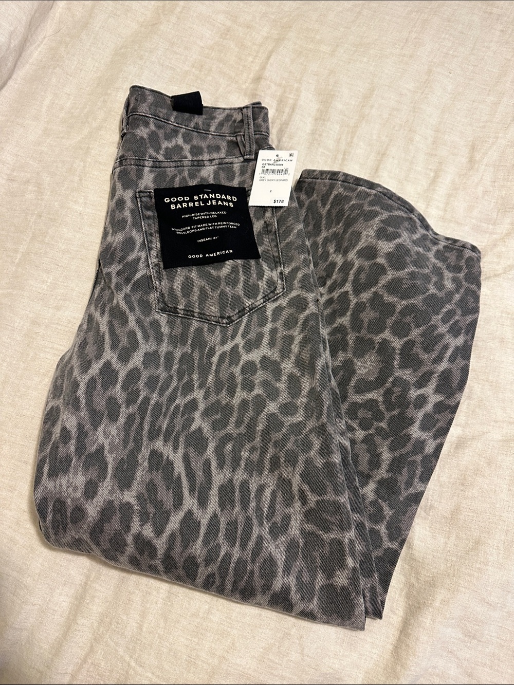 NWT Good Barrel Leopard Jeans - Picture 6 of 6
